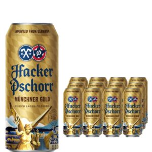 Hacker-Pschorr Munchner Gold Beer Can Multipack, 12 x 500 ml