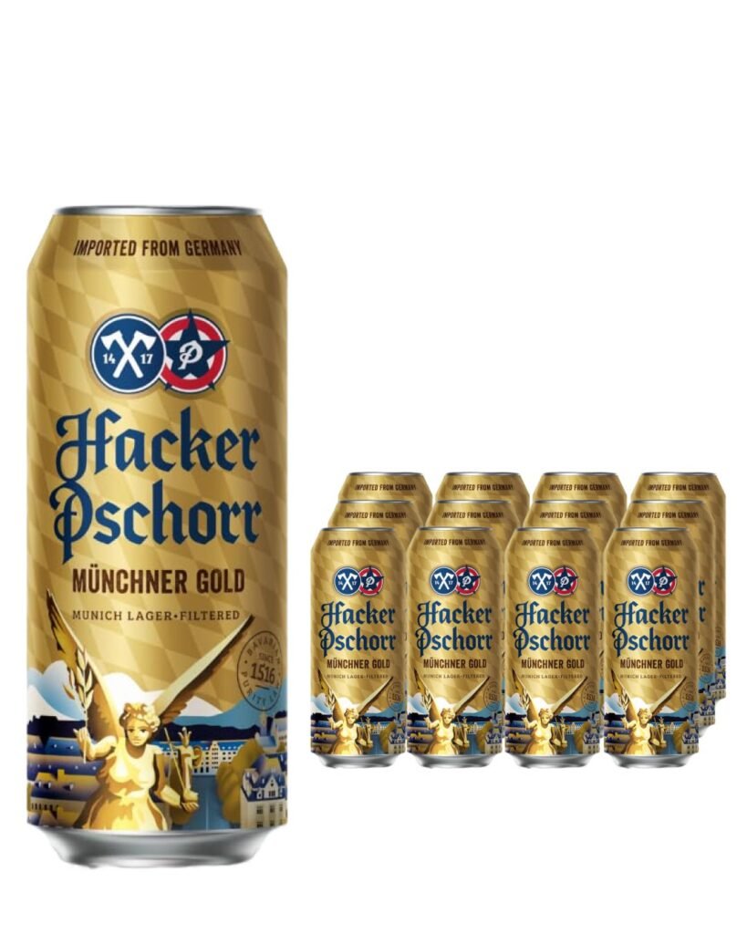 Wholesale Hacker-Pschorr Munchner Gold Beer Can Multipack 12 x 500 ml