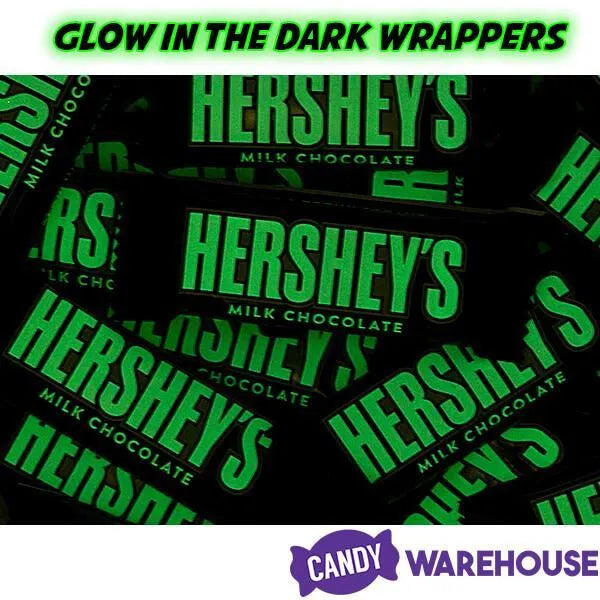 Hershey's Chocolate Glow in the Dark Snack Size Candy Bars: 9.45-Ounce Bag - Image 4