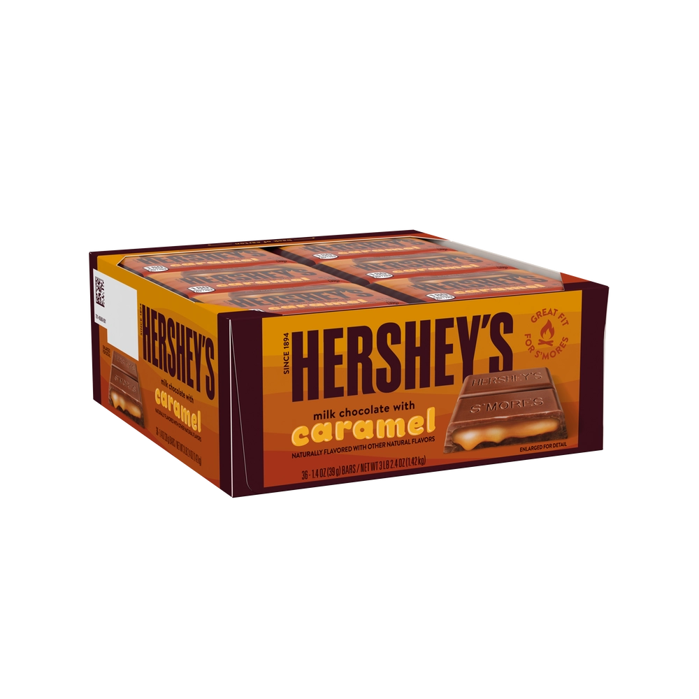 Hershey’s Milk Chocolate with Caramel Candy Bars: 36-Piece Box