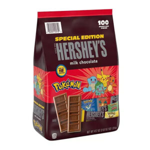 Hershey's Pokemon Snack Size Milk Chocolate Bars: 100-Piece Bag