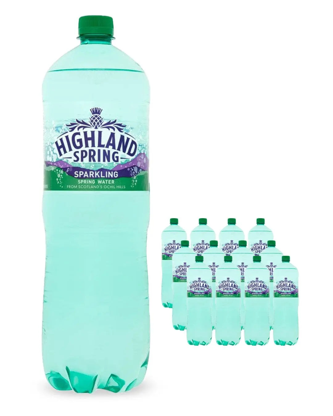 Highland Spring Sparkling Mineral Water Multipack, 12 x 1.5 L