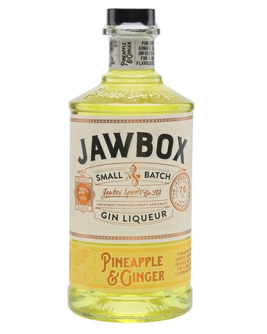 Jawbox Pineapple & Ginger Gin Liqueur, 70 cl