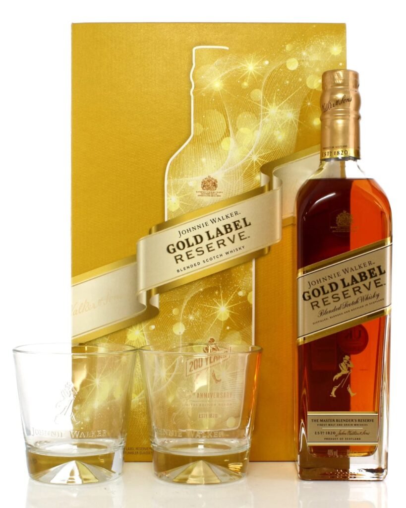 Wholesale Johnnie Walker Gold Label Reserve 200th Anniversary Gift Set 70 cl