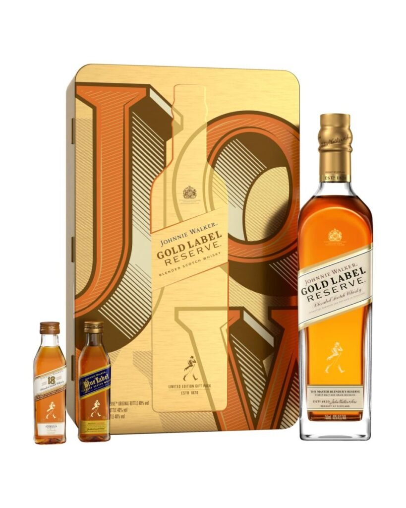 Wholesale Johnnie Walker Gold Label Reserve With 2 Miniature Gift Pack 70 cl