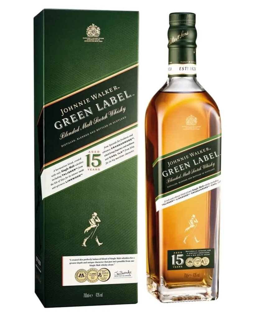 Wholesale Johnnie Walker Green Label Whisky 70 cl
