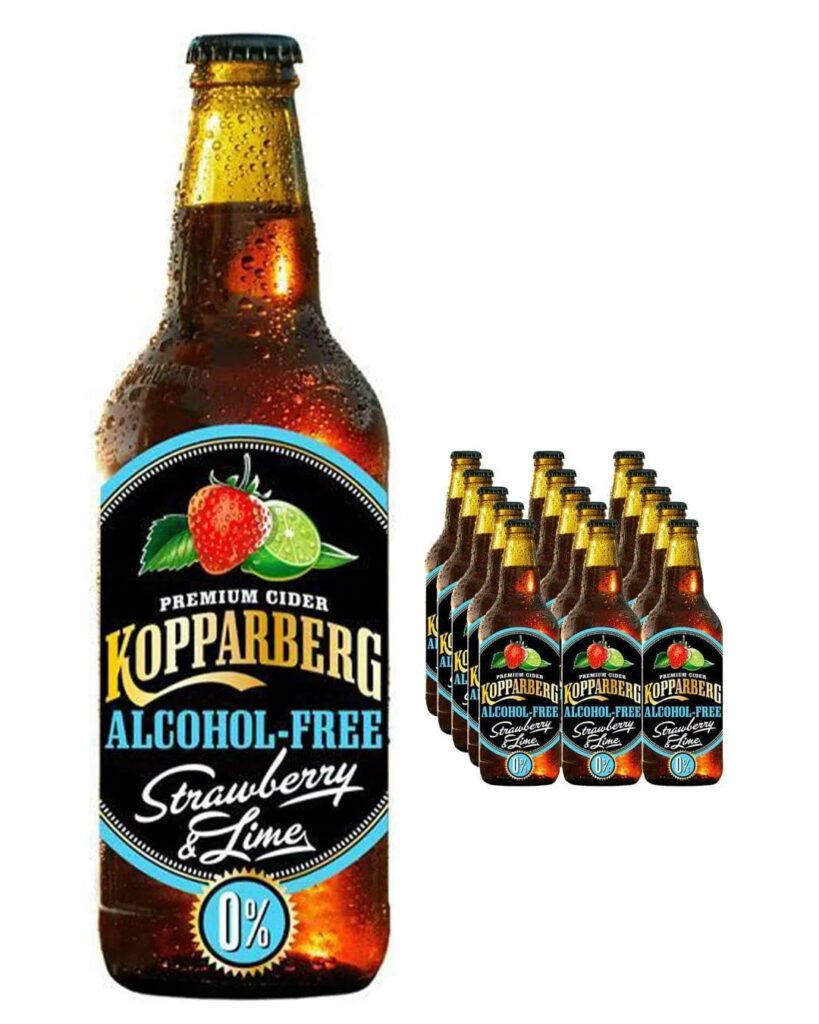 Wholesale Kopparberg Alcohol Free Strawberry & Lime Premium Cider Multipack 8 x 500 ml
