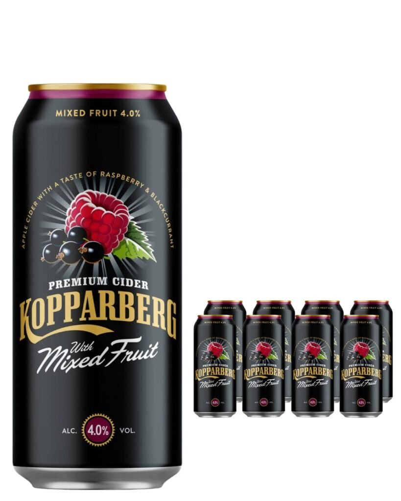 Wholesale Kopparberg Mixed Fruit Premium Cider Can Multipack 8 x 500 ml