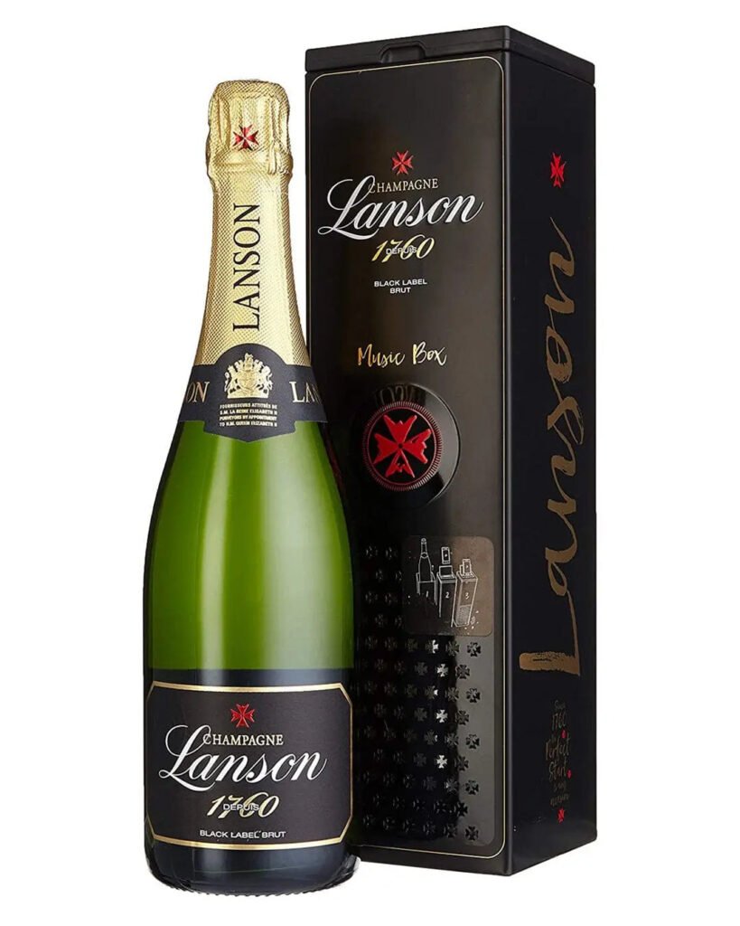 Wholesale Lanson Black Label Brut Champagne in Music Box 75 cl
