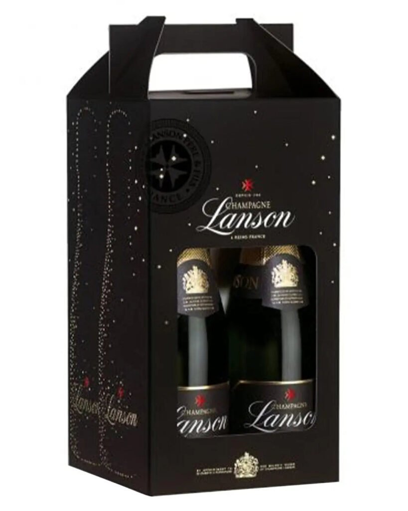 Wholesale Lanson Black Label Mini 4 pack Gift Box 4 x 20 cl