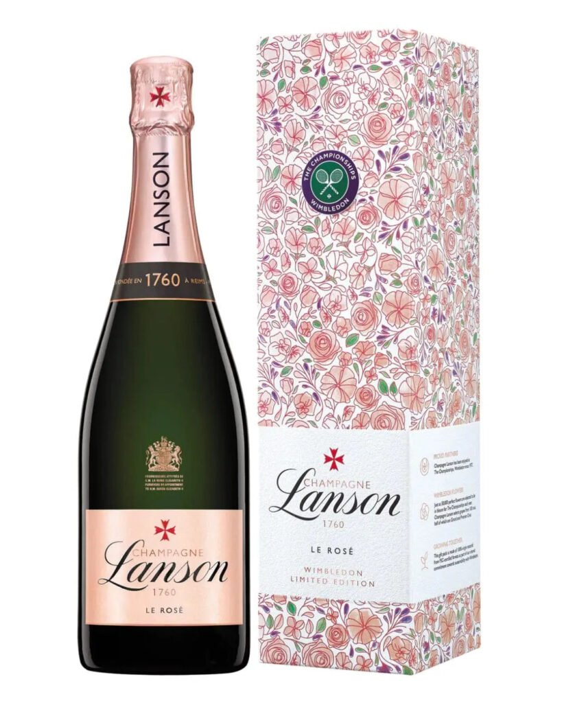 Wholesale Lanson Le Rosé Wimbledon Champagne Gift Box 75 cl