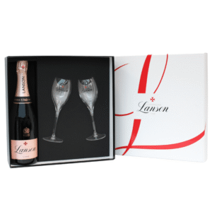 Lanson Rosé Flute Presentation Box Champagne, 75 cl