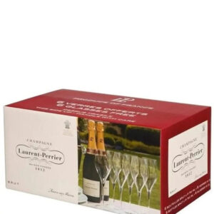 Laurent-Perrier Brut Champagne with 6 Flutes, 75 cl
