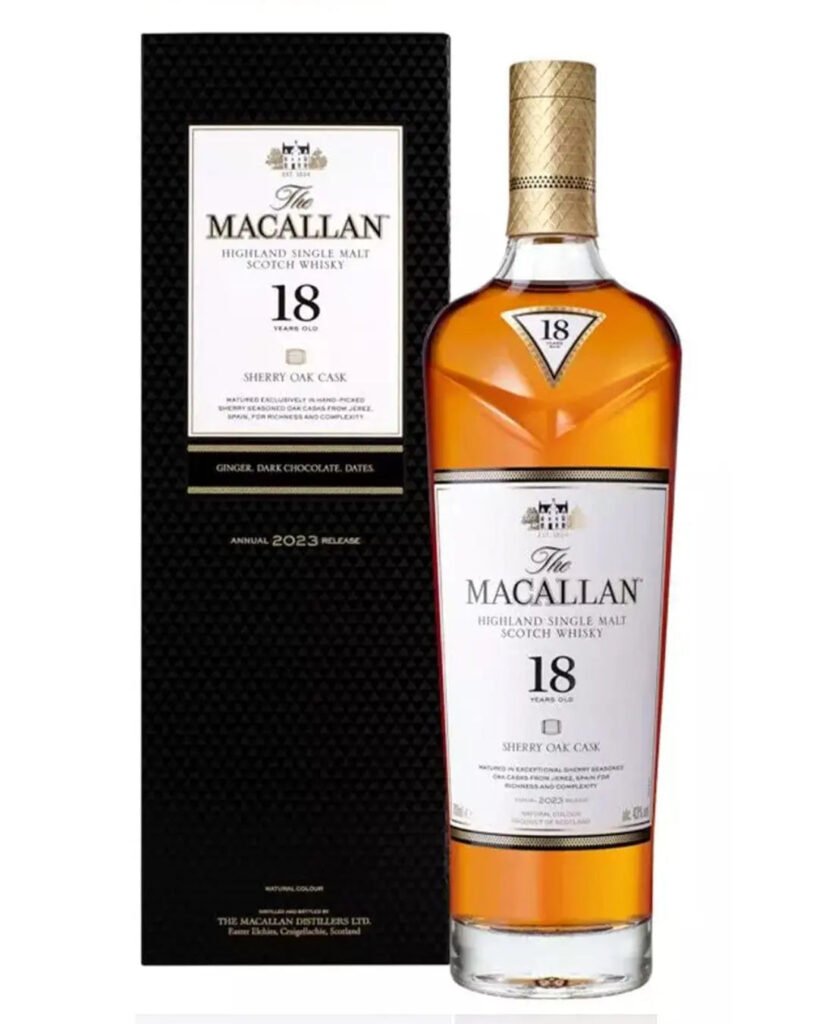 Wholesale The Macallan 18 Year Old Sherry Oak Malt Whisky 2023 Release 70 cl