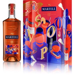 Martell VSOP Cognac with 2 Glass Gift Set, 70 cl