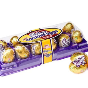 Mini Cadbury Caramel Filled Milk Chocolate Eggs: 12-Piece Tray