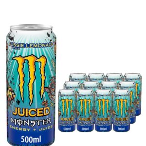Monster Aussie Lemonade Energy Drink Can Multipack, 12 x 500 ml