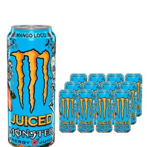 Monster Juiced Mango Loco Energy Drink Can Multipack, 12 x 500 ml