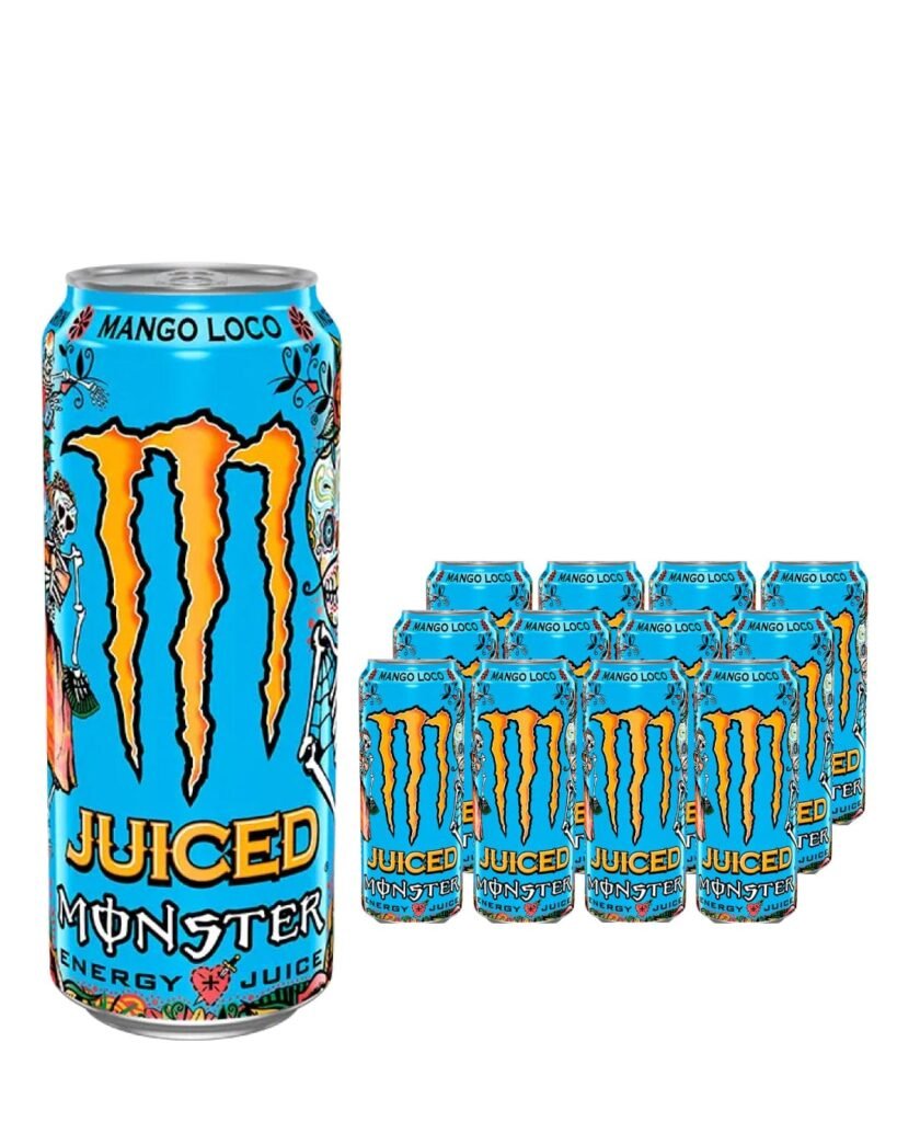 Wholesale Monster Juiced Mango Loco Energy Drink Can Multipack 12 x 500 ml