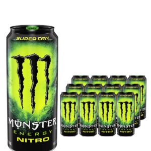 Monster Nitro Super Dry Energy Drink Can Multipack, 12 x 500 ml