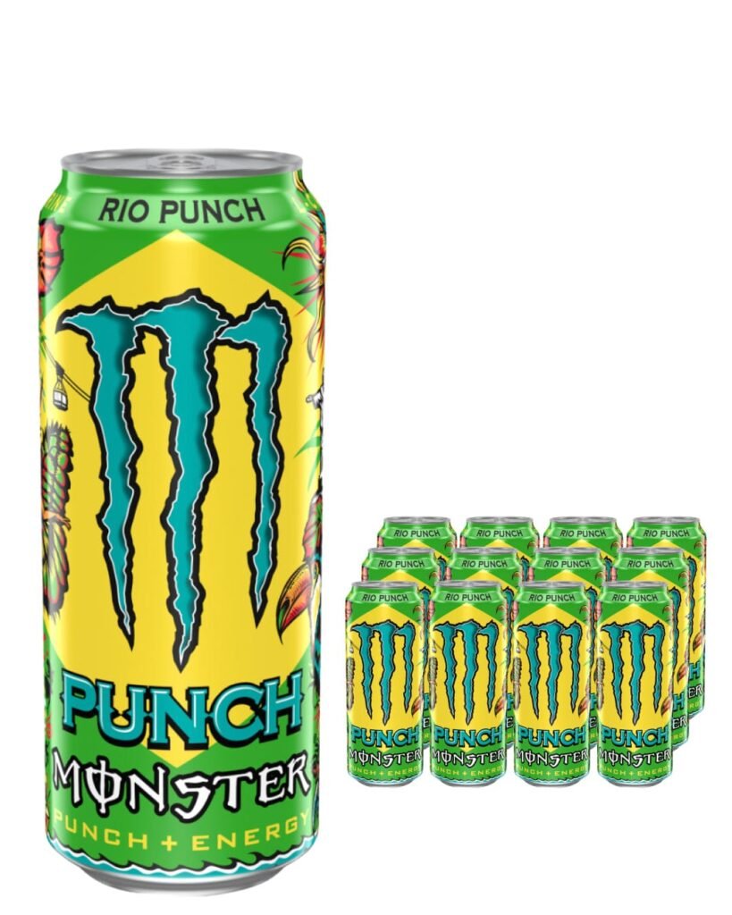 Wholesale Monster Rio Punch Juice Energy Drink Can Multipack 12 x 500 ml