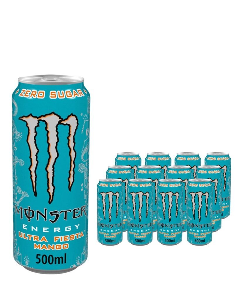 Wholesale Monster Ultra Fiesta Mango Energy Drink Can Multipack 12 x 500 ml