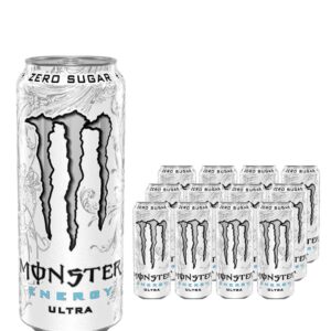 Monster Ultra White Energy Drink Can Multipack, 12 x 500 ml