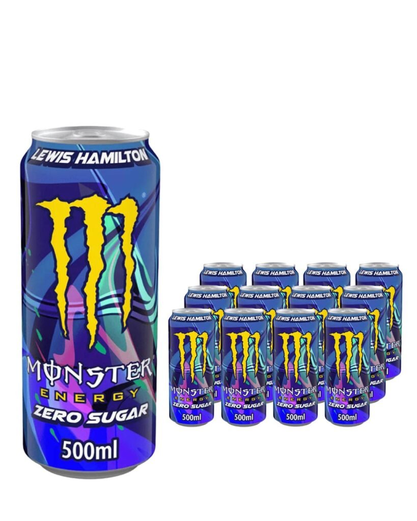 Wholesale Monster Zero Sugar Lewis Hamilton Energy Drink Can Multipack 12 x 500 ml