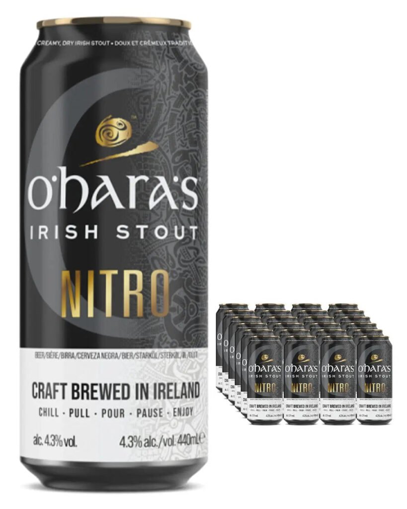 Wholesale O'Hara's Irish Nitro Stout Beer Multipack 24 x 440 ml
