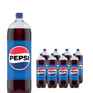 Pepsi Cola Soft Drink Multipack, 8 x 2 L