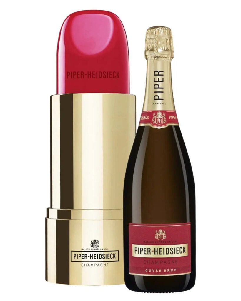Wholesale Piper-Heidsieck Cuvée Brut Lipstick Gift Pack 75 cl - Limited Edition
