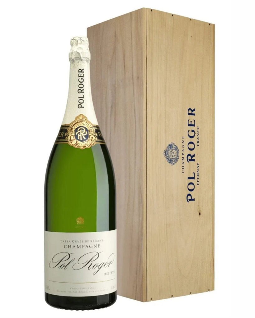 Wholesale Pol Roger Brut Reserve Jeroboam in Wooden Box 3 L