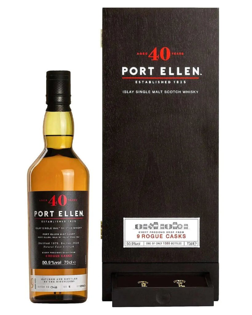 Wholesale Port Ellen 9 Rogue Casks 40 Year Old Whisky 70 cl