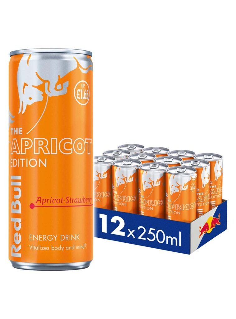 Wholesale Red Bull The Apricot Edition - Apricot and Strawberry Energy Drink Price Marked Multipack 12 x 250 ml