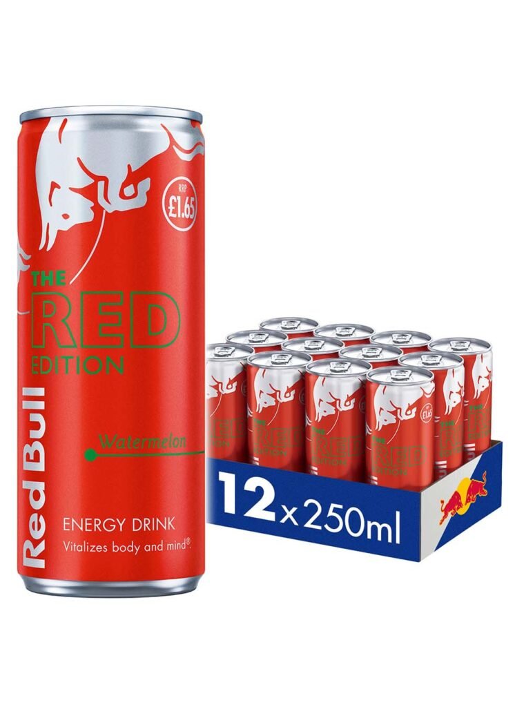 Wholesale Red Bull The Red Edition - Watermelon Energy Drink Price Marked Multipack 12 x 250 ml