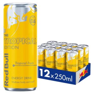 Red Bull The Tropical Edition Energy Drink Price Marked Multipack, 12 x 250 ml