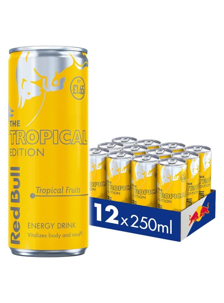 Wholesale Red Bull The Tropical Edition Energy Drink Price Marked Multipack 12 x 250 ml