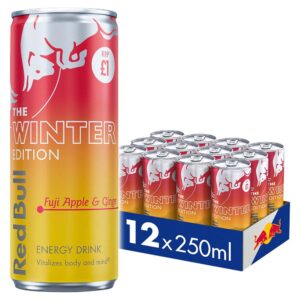 Red Bull The Winter Edition - Fuji Apple & Ginger Energy Drink Price Marked Multipack, 12 x 250 ml