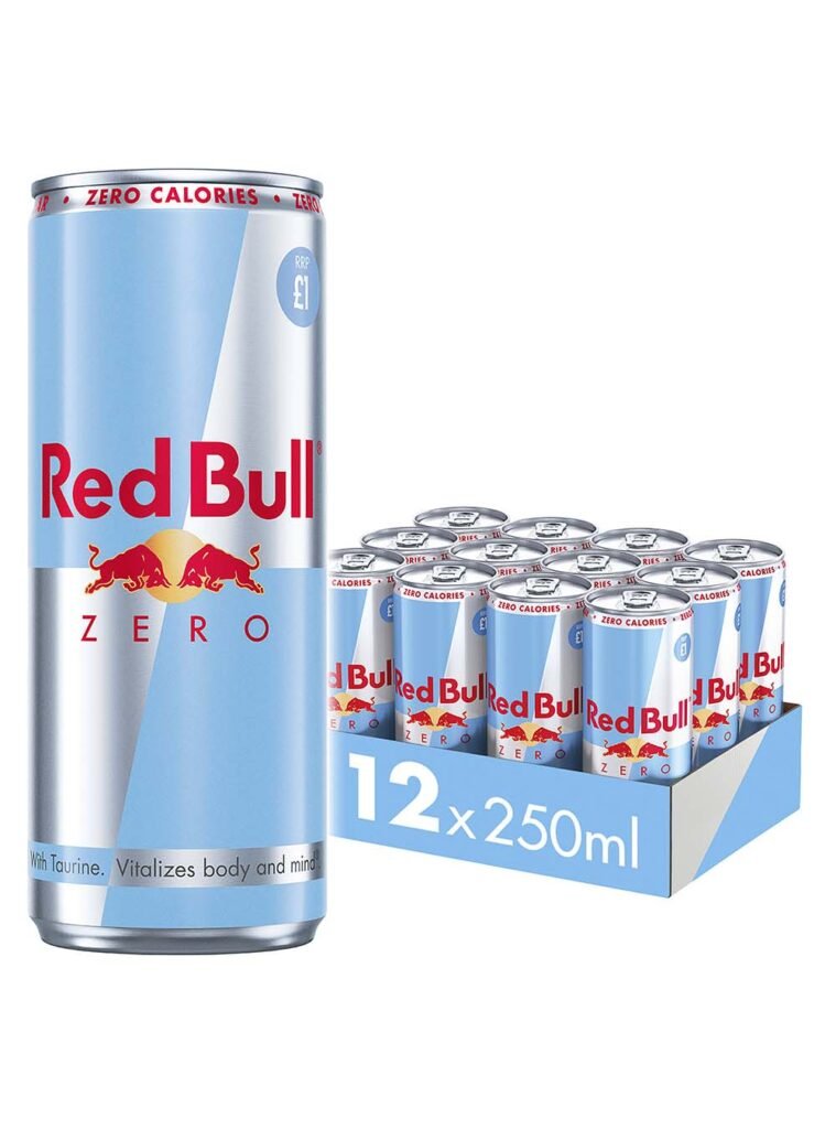 Wholesale Red Bull Zero Energy Drink Price Marked Multipack 12 x 250 ml