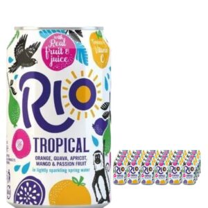 Rio Tropical Fruit Juice Drink Multipack, 24 x 330 ml