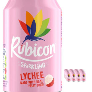 Rubicon Sparkling Lychee Juice Drink Multipack, 24 x 330 ml