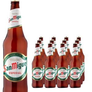 San Miguel Premium Lager Beer Bottle Multipack, 12 x 620 ml