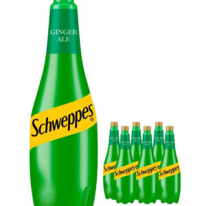 Schweppes Ginger Ale, 6 x 1 L