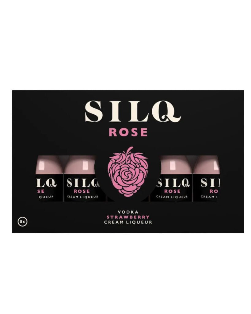 Wholesale Silq Rose Vodka Strawberry Cream Liqueur Miniature Pack 5 x 20 ml