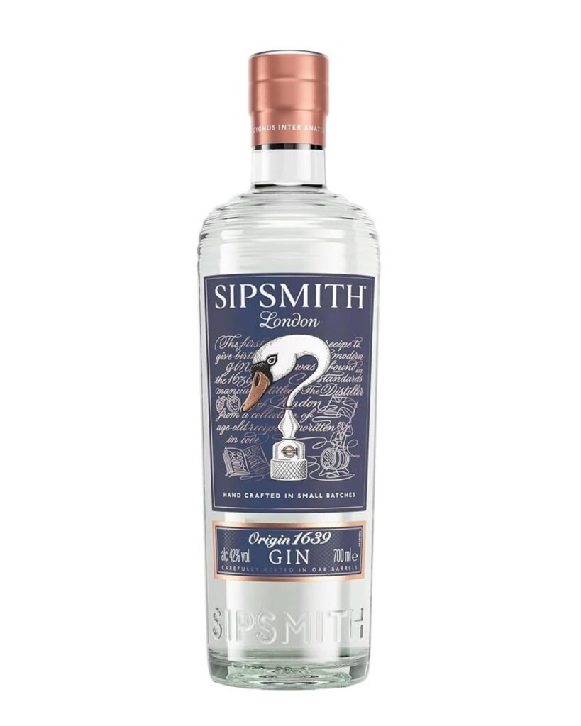 Wholesale Sipsmith Original 1639 Crafted Gin 70 cl