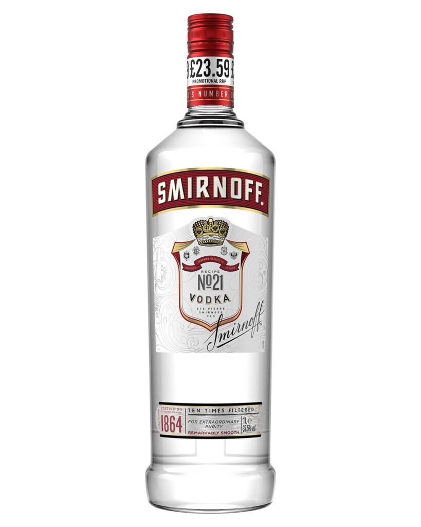 Wholesale Smirnoff Red Label Vodka Price Marked 1 L