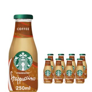Starbucks Frappuccino Coffee Flavoured Milk Glass Bottle Iced Coffee Multipack, 8 x 250 ml