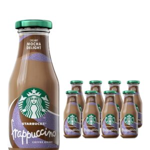 Starbucks Frappuccino Mocha Flavoured Milk Glass Bottle Iced Coffee Multipack, 8 x 250 ml