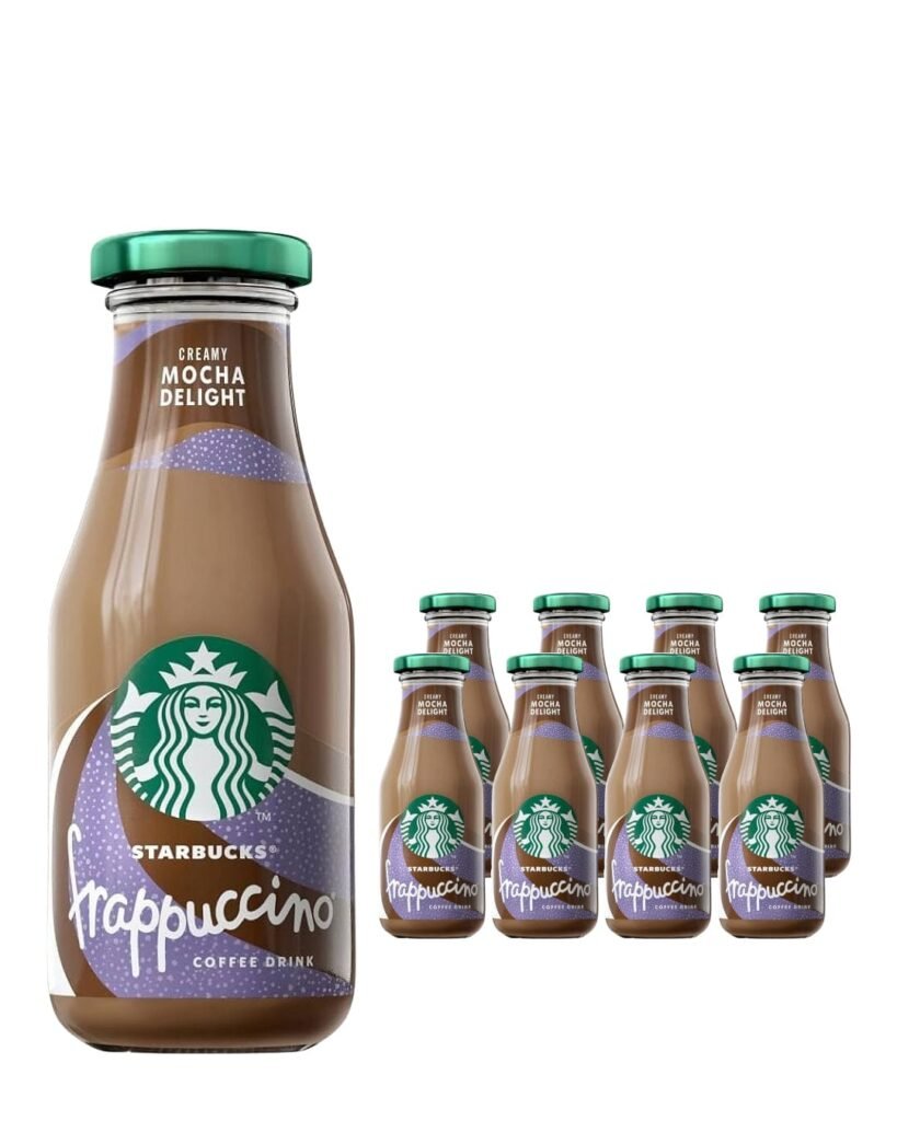 Wholesale Starbucks Frappuccino Mocha Flavoured Milk Glass Bottle Iced Coffee Multipack 8 x 250 ml