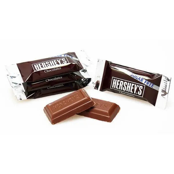Sugar Free Hershey's Milk Chocolate Miniature Candy Bars Peg Bags: 12-Piece Case